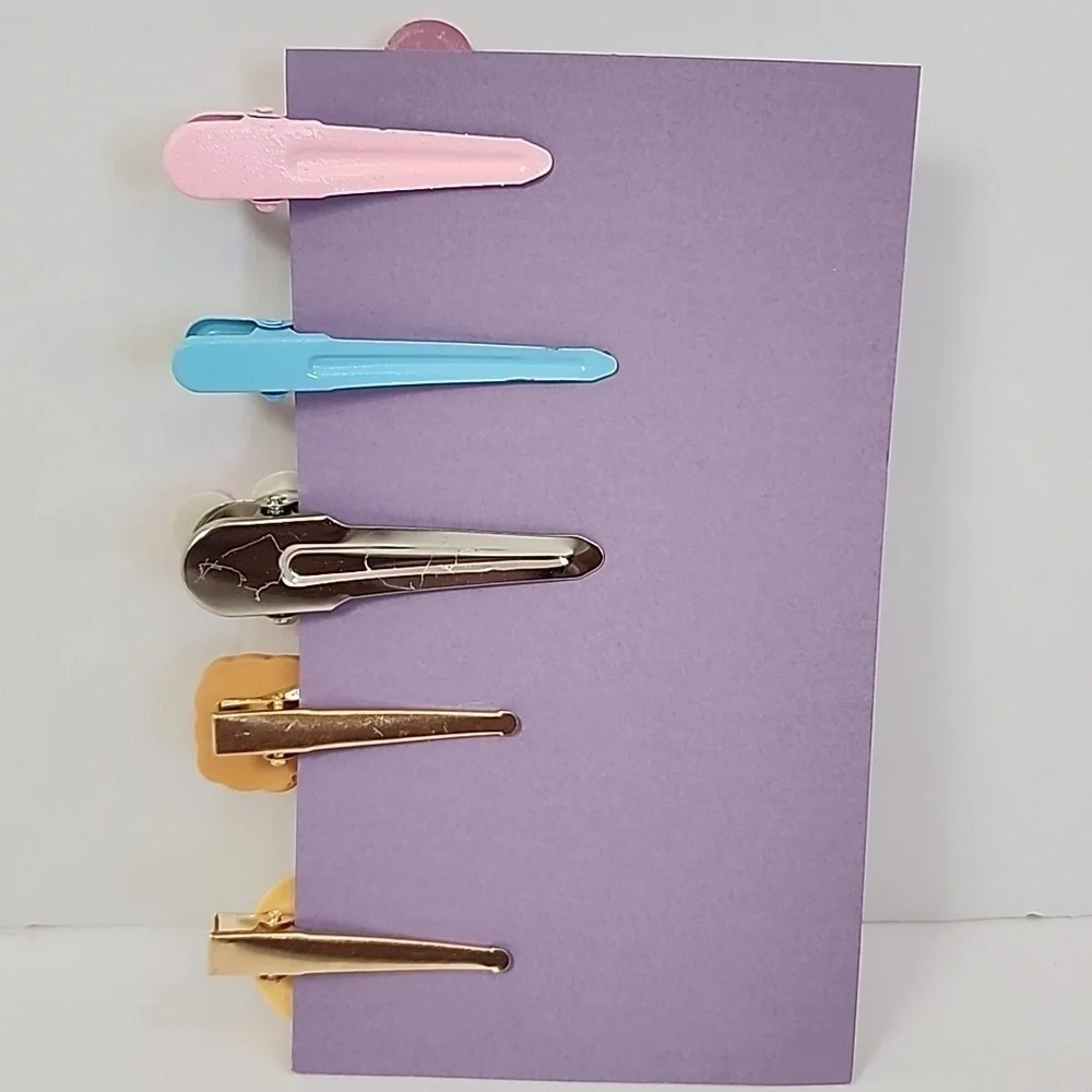 Birthday Card Set of 5x (five) Decorative Hair Clips Burgoyne KJS Industries In